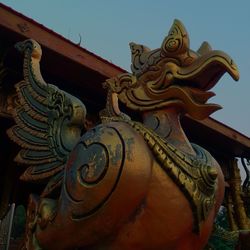 Low angle view of temple