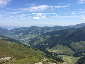 High angle view of mountain landscape