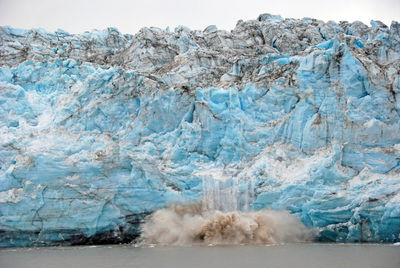 Water flowing through rocks