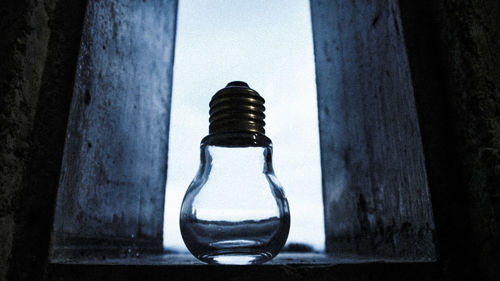 Close-up of illuminated lamp