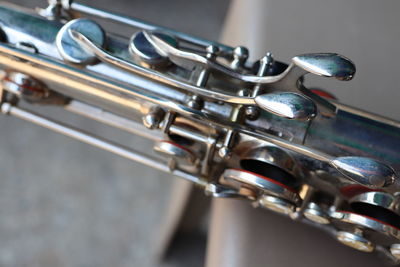 Close-up of piano keys