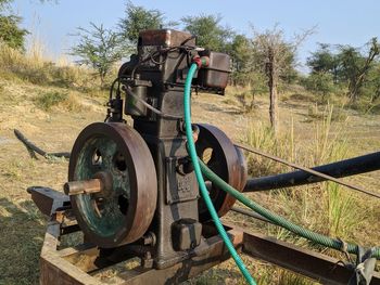 Close-up of machinery