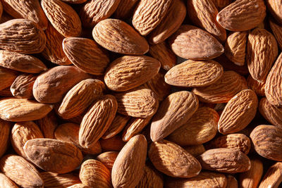 Full frame shot of walnuts