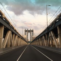 View of suspension bridge