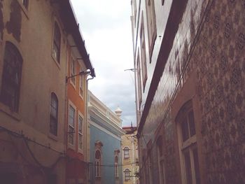 Low angle view of buildings against sky