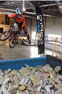 View of train on road