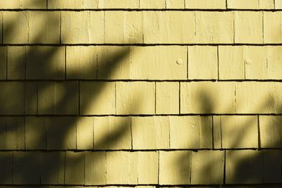 Full frame shot of yellow wall