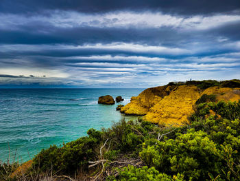 Scenic view of sea against sky