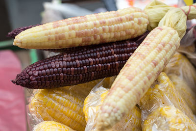 Close up of sweet corn