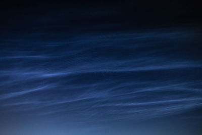 Low angle view of sky at night