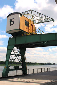 Low angle view of bridge against sky