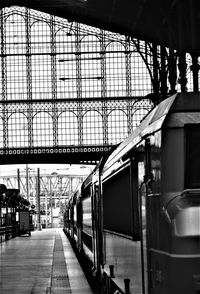 Train at railroad station