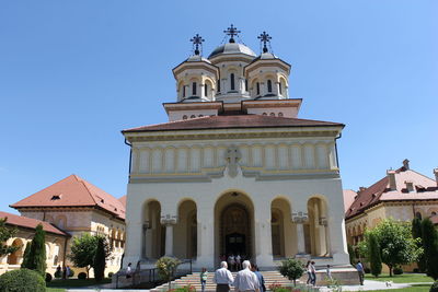 View of cathedral against clear sky