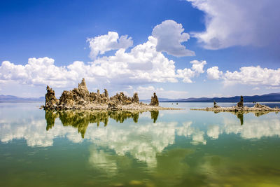 Reflection of clouds in water