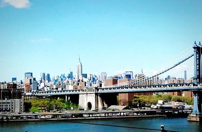 City skyline at waterfront