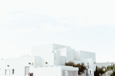 Low angle view of modern building against sky