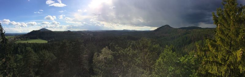 Panoramic view of landscape against sky