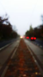 Road at sunset