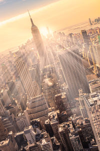 Aerial view of buildings in city