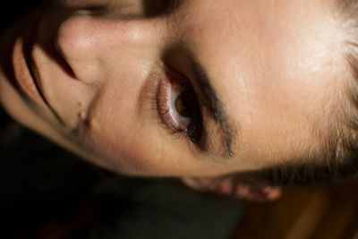 Close-up portrait of young man