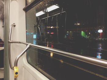 Train at railroad station platform