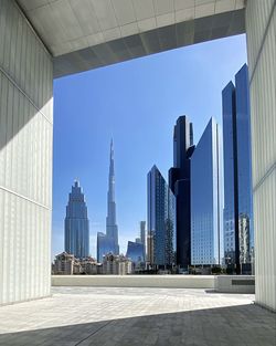 Modern buildings in city