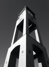 Low angle view of building against clear sky