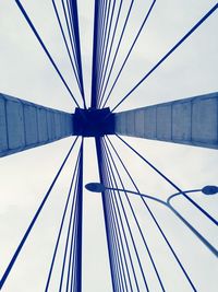 Low angle view of bridge against sky