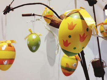 Close-up of multi colored toys