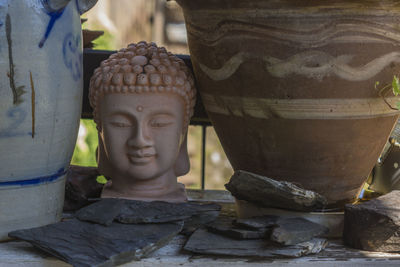 Close-up of buddha statue