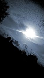 Scenic view of silhouette tree against sky