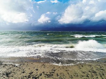 Scenic view of sea against sky