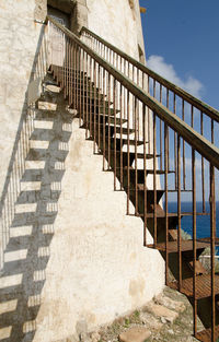 Stairs of torre di chia, sardinia