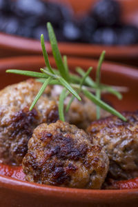 Close-up of food in plate