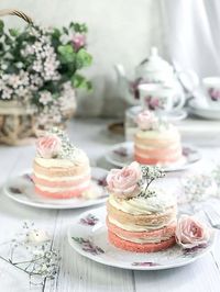 Close-up of cupcakes on table