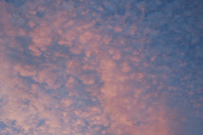 Low angle view of cloudy sky
