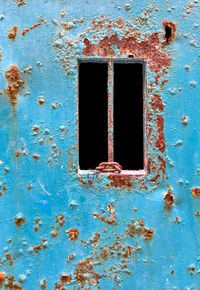 Close-up of old wooden door