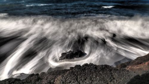 Scenic view of sea waves