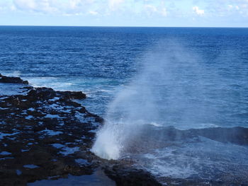 Scenic view of sea against sky