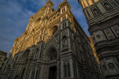 Low angle view of historical building against sky