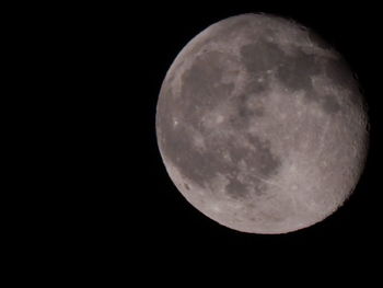 Low angle view of moon in sky