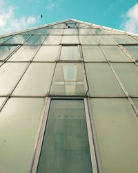 Low angle view of built structure against sky