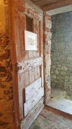 Interior of abandoned house