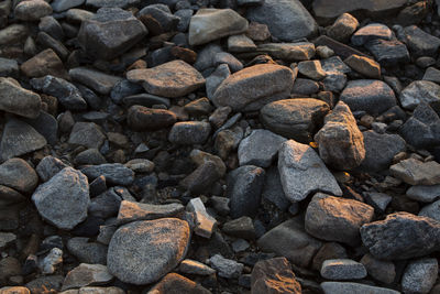 Full frame shot of pebbles