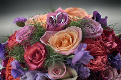 Close-up of rose bouquet