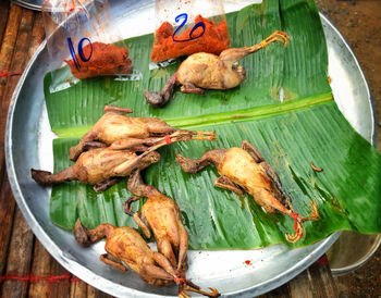 Chicken at thai market in hun hin, thailand