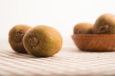 Close-up of fruits on table