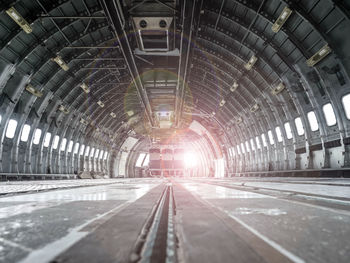 Surface level of empty tunnel