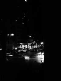 City street at night