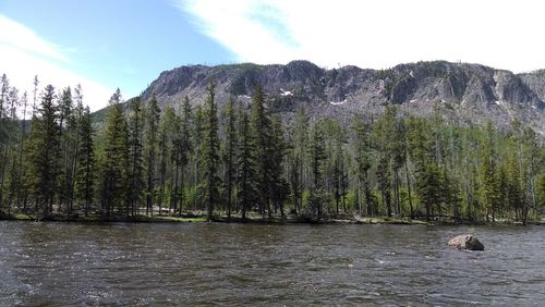 Scenic view of river against sky